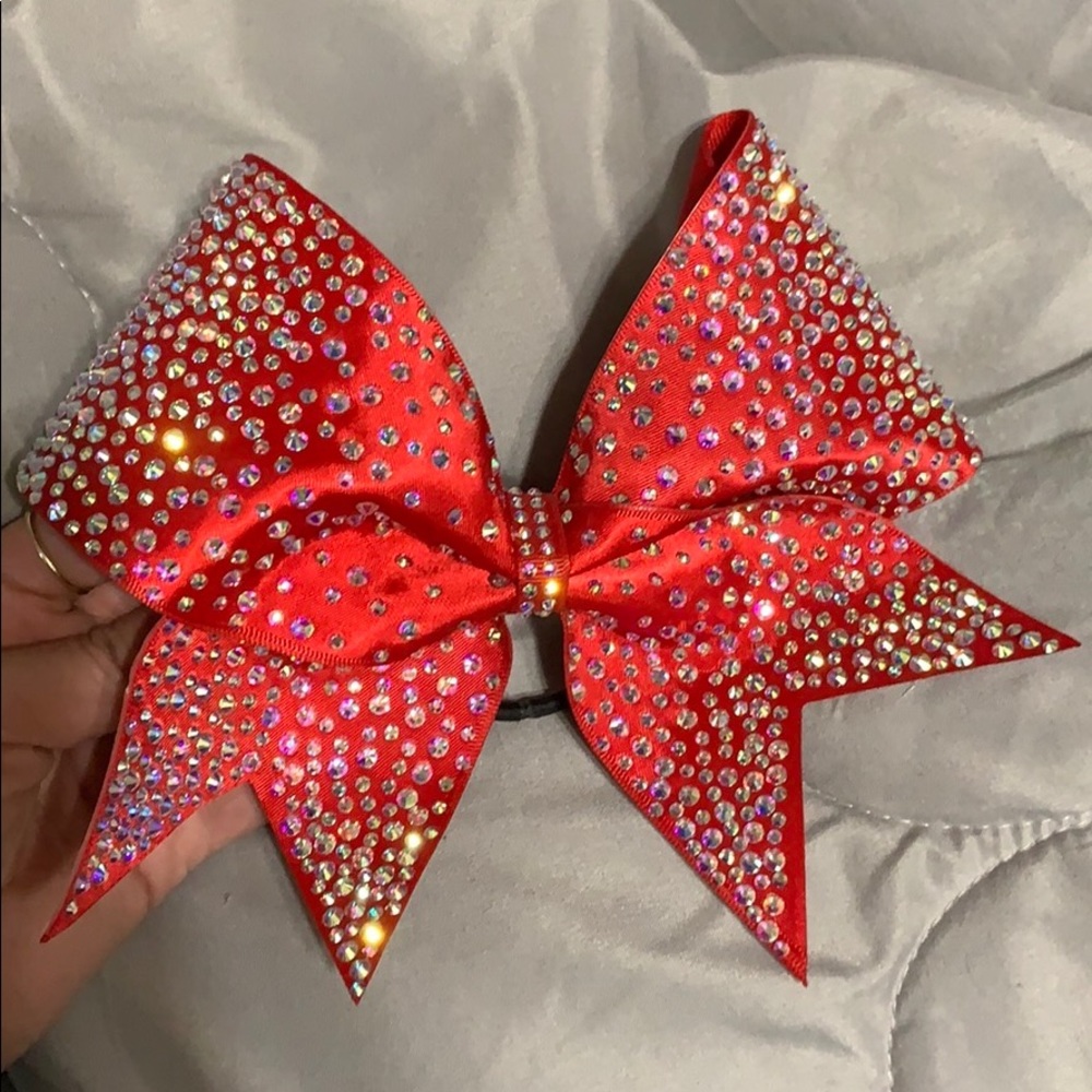 Red bow w/ Rhinestones